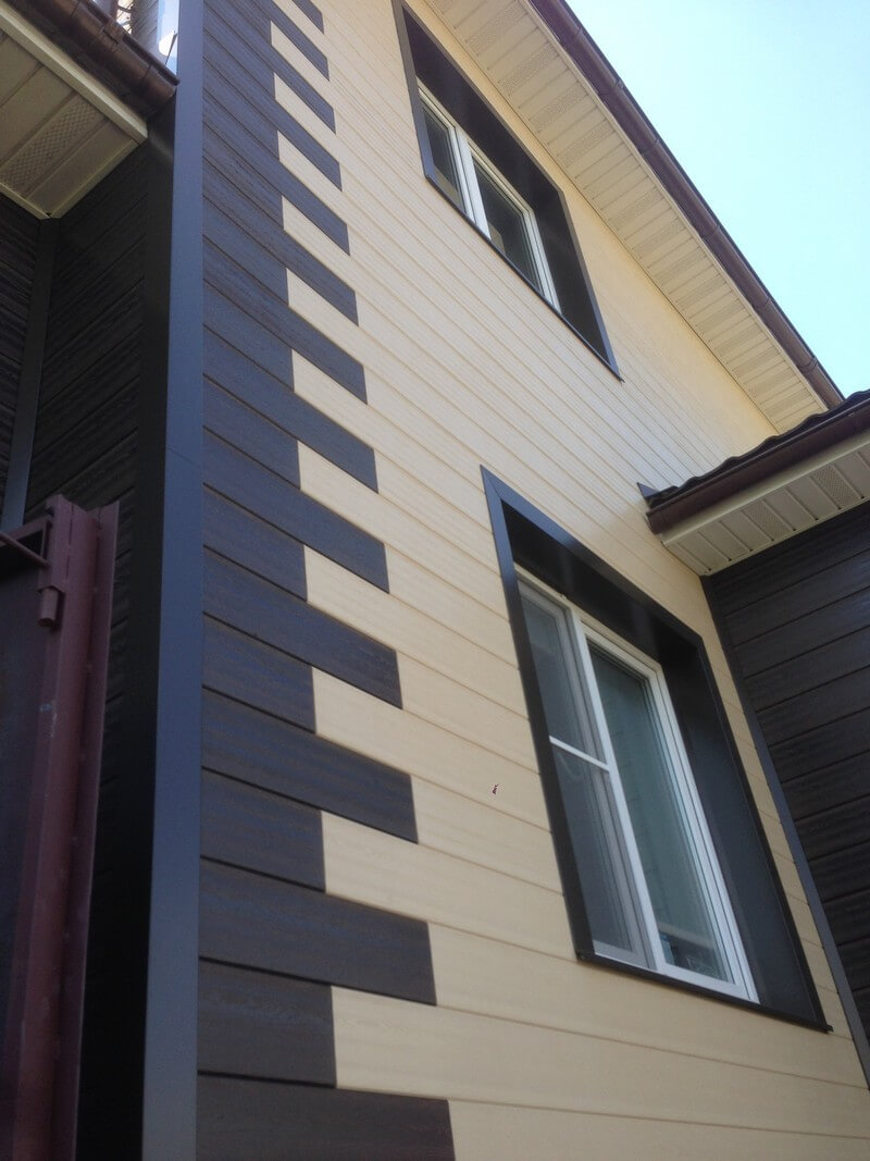 Внешняя отделка дома ДПК