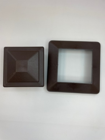 Юбка столба заборного Ecodecking Техно 120х120 Шоколад