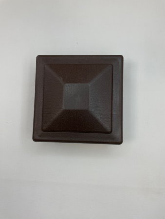 Крышка столба заборного Экодекинг Техно 120х120 Шоколад