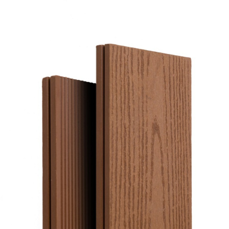 Террасная доска Ecodecking Техно полнотелая 145х20x4000 Бронза