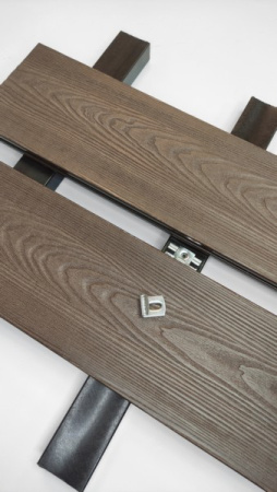 Террасная доска Ecodecking Комфорт плюс 3D 146х24x4000 Шоколад