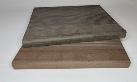 Ступень Ecodecking Техно полнотелая 345х22х4000 Шоколад