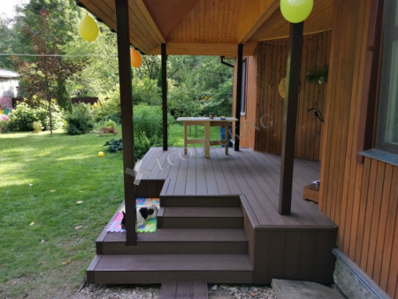 Террасная доска Ecodecking Комфорт плюс 3D 146х24x4000 Шоколад