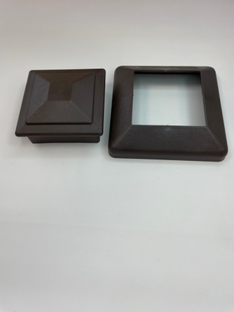 Юбка столба заборного Ecodecking Техно 120х120 Шоколад