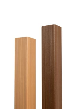 Уголок торцевой Ecodecking Скай коэкструзия 45х45х3000 Тик