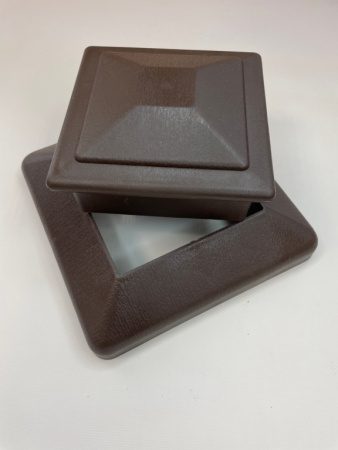 Юбка столба заборного Ecodecking Техно 120х120 Шоколад