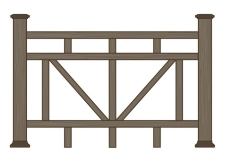 Ограждение из ДПК Экодекинг Махаон