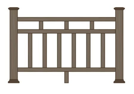 Ограждение из ДПК Экодекинг Грид
