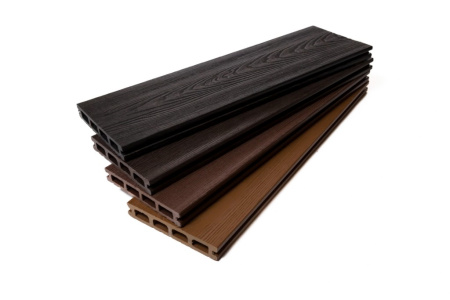 Террасная доска Ecodecking Комфорт плюс 3D 146х24x4000 Шоколад