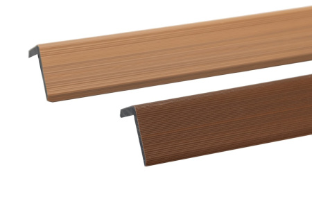 Уголок торцевой Ecodecking Скай коэкструзия 45х45х3000 Тик