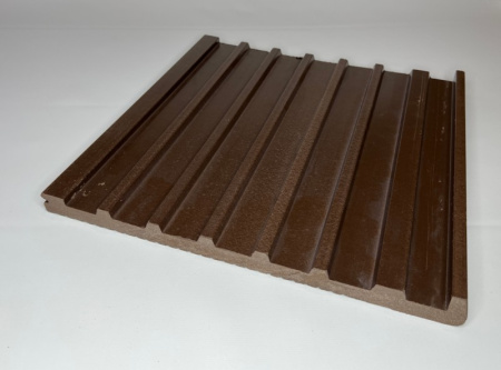 Ступень Ecodecking Техно полнотелая 345х22х4000 Шоколад