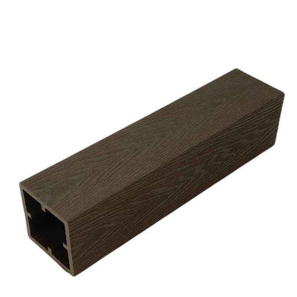 Столб для ограждений Экодекинг Техно 3D 120x120х3000 Шоколад