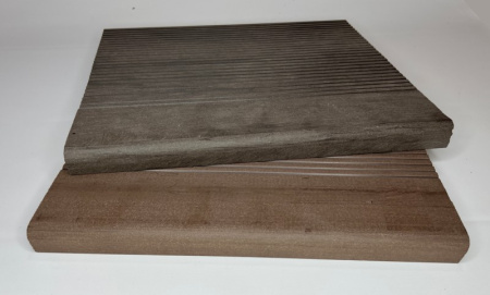 Ступень Ecodecking Техно полнотелая 345х22х4000 Шоколад