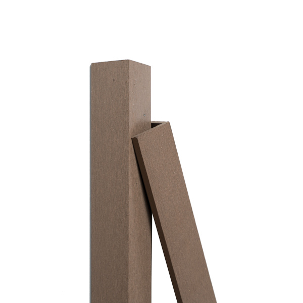 Уголок торцевой Ecodecking Базик 45х45 Шоколад